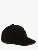 Pet Opkins Ribfluweel Redskins Zwart casquette OPKINS-vue-porte